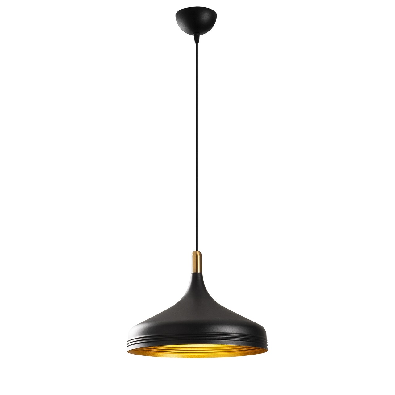 Lustra Opviq, Saglam - 3721, 28x36x124 cm, E27, 100 W, negru/auriu - imagine 7